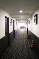 an empty hallway in an office building at LIHO Hotel Tainan in Tainan