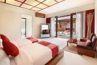 Theanna Villa and Spa Cangguにあるベッド