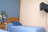 Televízia a/alebo spoločenská miestnosť v ubytovaní Hotel Casa Marchena