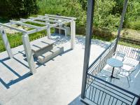 A balcony or terrace at Cosmos Apartments