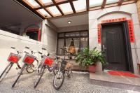 a group of bikes parked in front of a building at Happiness Homestay in Hualien City