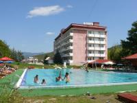 a group of people in a swimming pool at a hotel at Почивна станция Витоша in Velingrad
