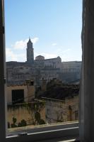 A general view of Matera or a view of the city taken from a panziókat