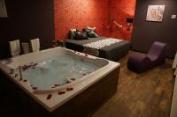 A bed or beds in a room at Motel Los Abedules