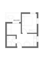 The floor plan of Ionion Apartments