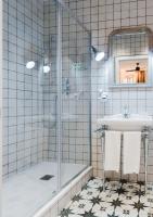 Koupelna v ubytování Pensión Boutique Caravan Cinema