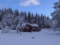 Velfjord Camping & Hytter v zimě