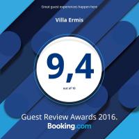 Certifikát, hodnocení, plakát nebo jiný dokument vystavený v ubytování Villa Ermis