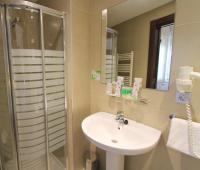 A bathroom at Pensión Grosen