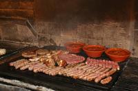 Gril dostupný pro hosty v penzionu