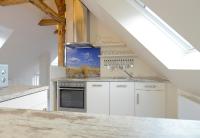 Kuchyň nebo kuchyňský kout v ubytování Strandvilla Muschel