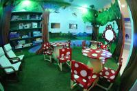 Die Bibliothek im Hotel