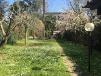A garden outside Old Town in the green: Federico's apartment.