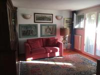 A seating area at Old Town in the green: Federico's apartment.