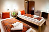 Postel nebo postele na pokoji v ubytování Hotel Bystricka
