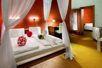 Postel nebo postele na pokoji v ubytování Hotel Bystricka