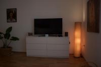 Televízia a/alebo spoločenská miestnosť v ubytovaní Apartman Allegria