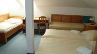 Łóżko lub łóżka w pokoju w obiekcie Hotel Krakonoš