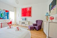Televízia a/alebo spoločenská miestnosť v ubytovaní Rooms Zagreb 17