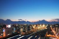 ホテルから撮影された、または一般的な大阪市の景色