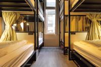 a room with four bunk beds in a building at Angels Hostel Taipei Ximen in Taipei