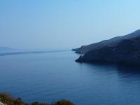 Calme et détente. Vue panoramique mer Égée.