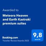 Meteora Heaven and Earth Kastraki premium suites - Adults Friendly