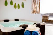sunlight ornos suites, private hot tub