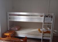White Bunk Bed in dorm 5' from metro
