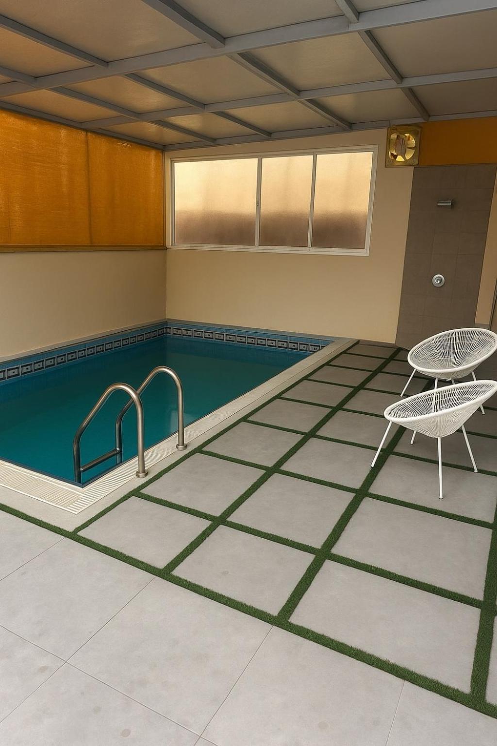 جناح الملكي غرفتين بمسبح خاص نظام التدفئة