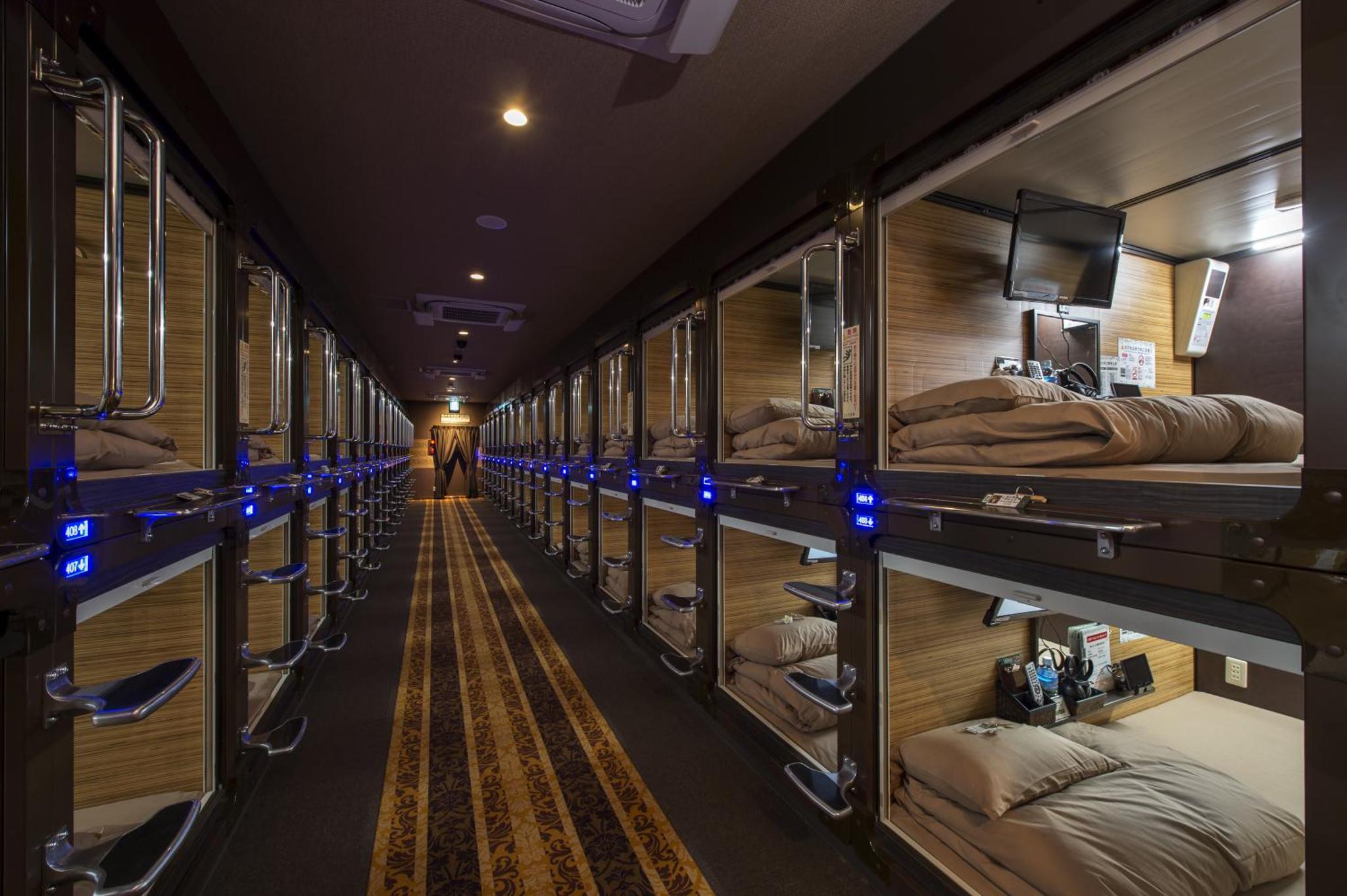 Capsule hotels near Shinjuku Station