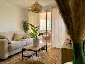 Terrasse vue mer 2 pièces à Leucate avec piscine