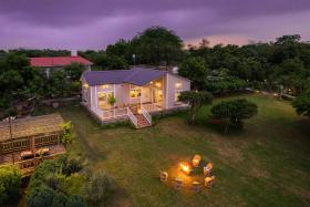 StayVista at Mansa with Open To Sky Jacuzzi,Machan