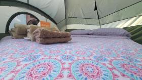 STAY IN ESPERANZA-VIEQUES FOR LESS 59-99 N SPEND MORE HAVING FUN ABNBCAMPSITE-NOT A HOTEL - 5 MINUTES WALK TO BIO BAY TOURS-FULLY EQUIPPED TENT RENTAL-bed-fan-towels-INDOOR bath-hot water - CASH PREFERRED - TRANSPORTATION Angel-Taxi n Cars 787-243-2564