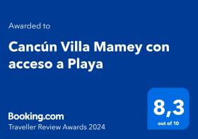 Cancún Villa Mamey con acceso a Playa