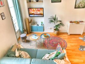 Homelivia, Appart FRIDA, mezzanine, deco raffinee et balcon