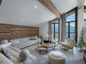 Appartement luxueux a Courchevel Village - 11 pers., 4 chambres, parking, cheminee, menage inclus - FR-1-562-70