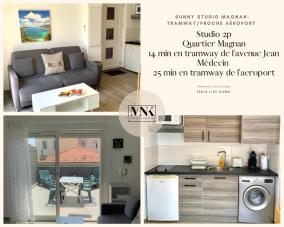 Sunny studio - Magnan, Tramway-Proche aeroport