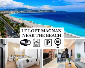 Le Loft Magnan - AC- Pres mer - WIFI - PARKING - Confort et moderne - Supermarches et Tram proches