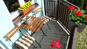 Balkón alebo terasa v ubytovaní Apartament Arkadia Augustow