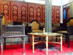 Predel za sedenje v nastanitvi Hotel Riad Dalia Tetouan