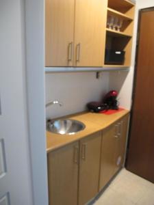 A kitchen or kitchenette at Athenian apartment with garden, near metro station Chalandri Nu 3