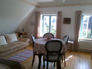 Posezení v ubytování Ferienwohnung Blütenpracht Jork