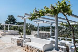 Balkón nebo terasa v ubytování Trullo Picchiagiuda