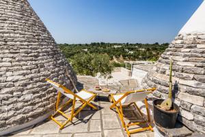 Balkón alebo terasa v ubytovaní Trullo Picchiagiuda