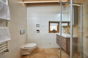 Kúpeľňa v ubytovaní Landhaus Zirmhof