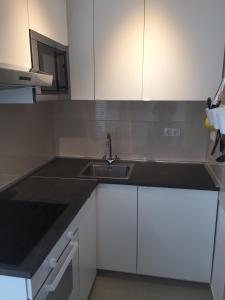 Kuchyň nebo kuchyňský kout v ubytování Apartments Ema