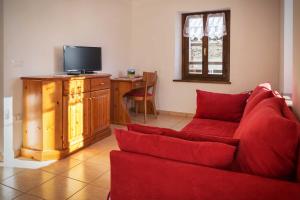 TV a/nebo společenská místnost v ubytování Albergo Diffuso "Col Gentile" Socchieve
