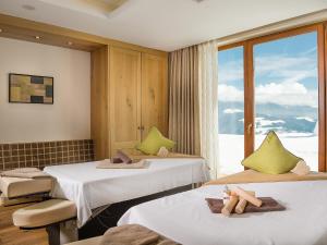 Ένα ή περισσότερα κρεβάτια σε δωμάτιο στο Bärenhotel