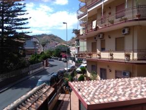 a view from the balcony of a building at Stella Marina in Calatabiano